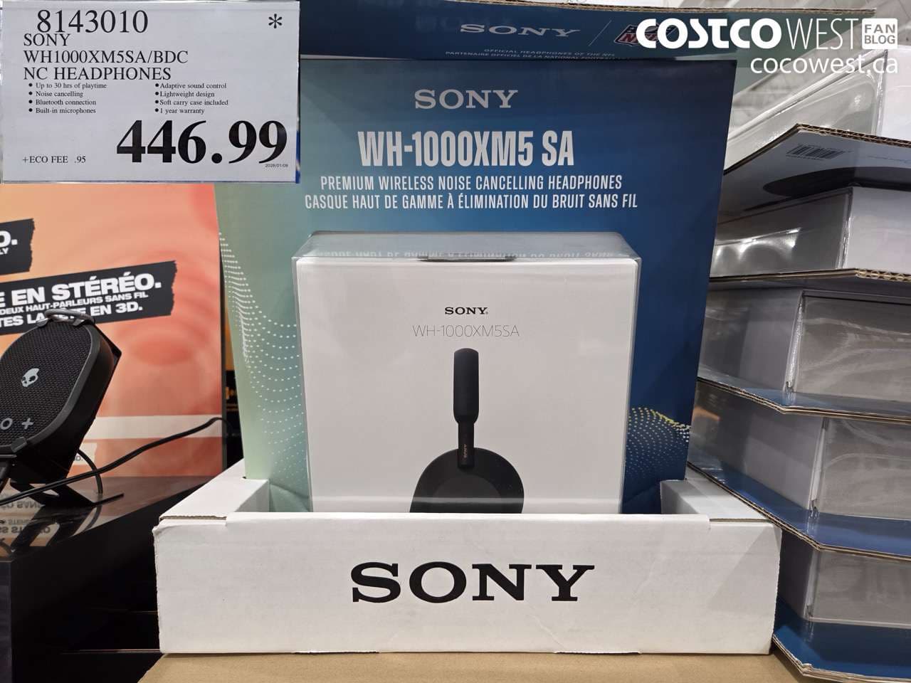 SONY WH1000XM5SA HEADPHONES W/ SOFT CASE