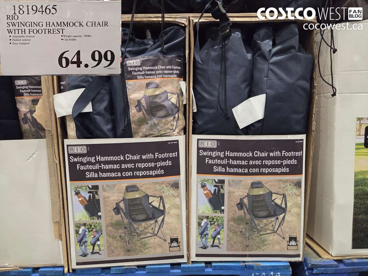 swinging hammock chair with footrest