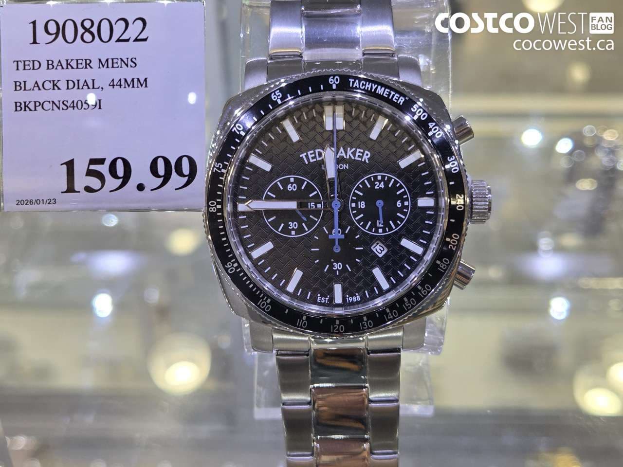 TED BAKER MENS BLACK DIAL, 44MM BKPCNS4059I