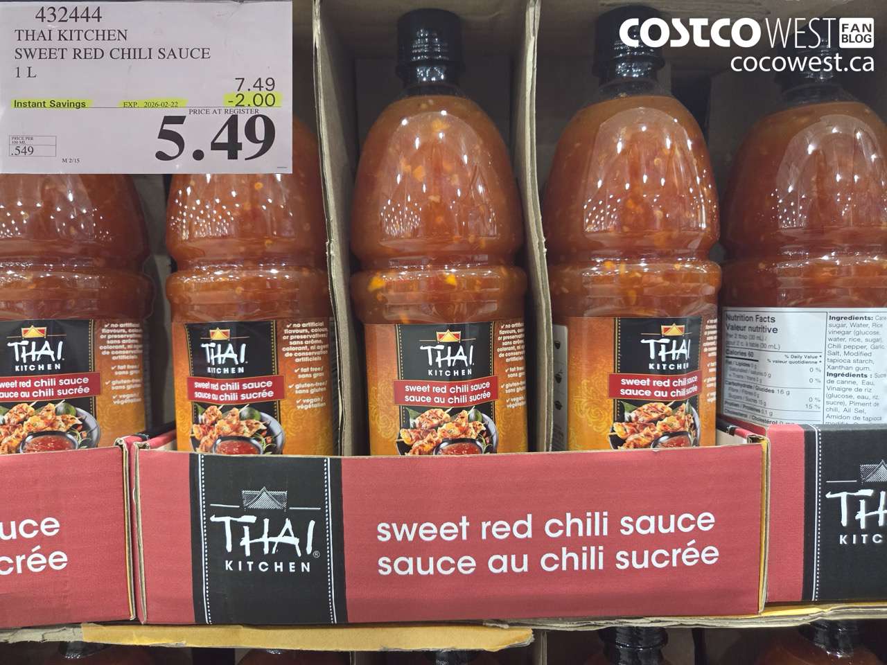 THAI KITCHEN SWEET RED CHILI SAUCE 1L