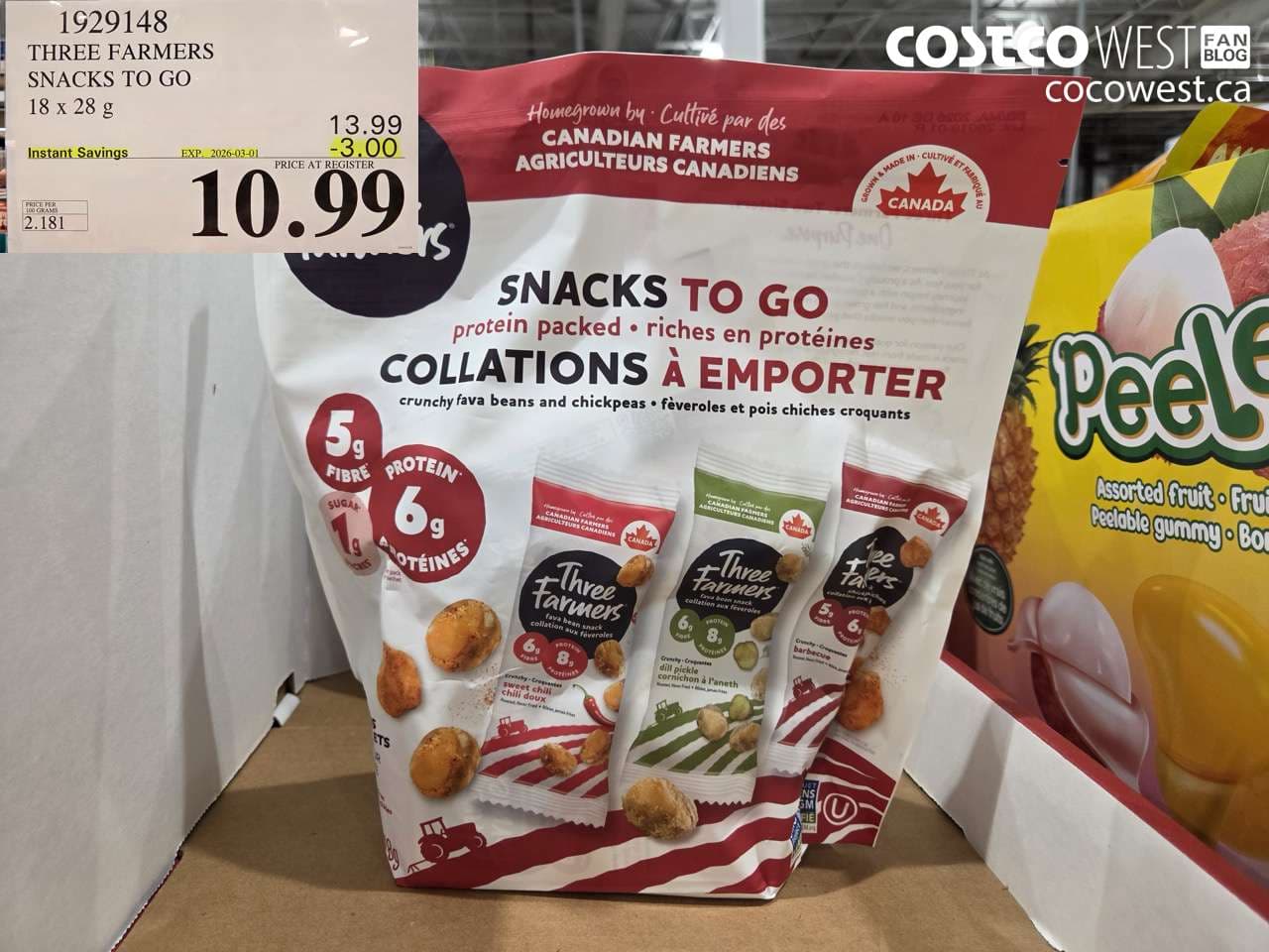 three farmers snacks to go 18 x 28 g