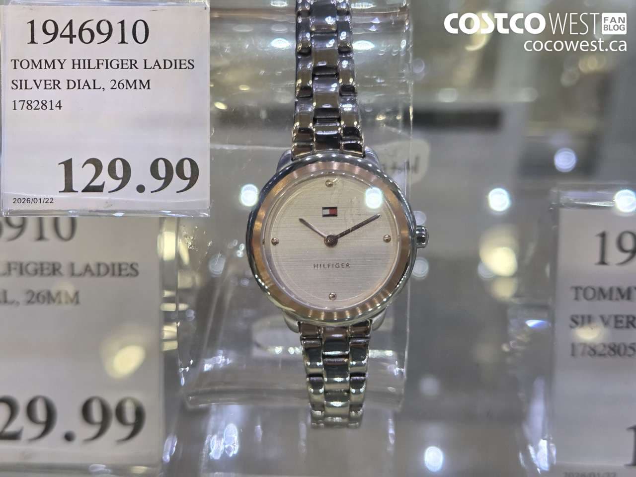 TOMMY HILFIGER LADIES SILVER DIAL, 26MM