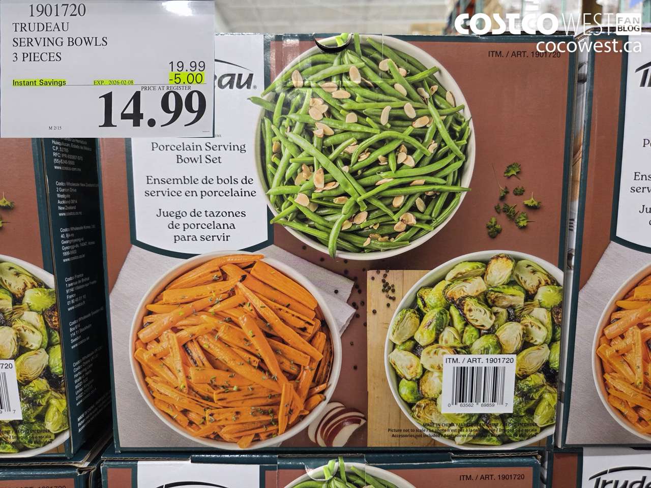 TRUDEAU SERVING BOWLS 3 PIECES