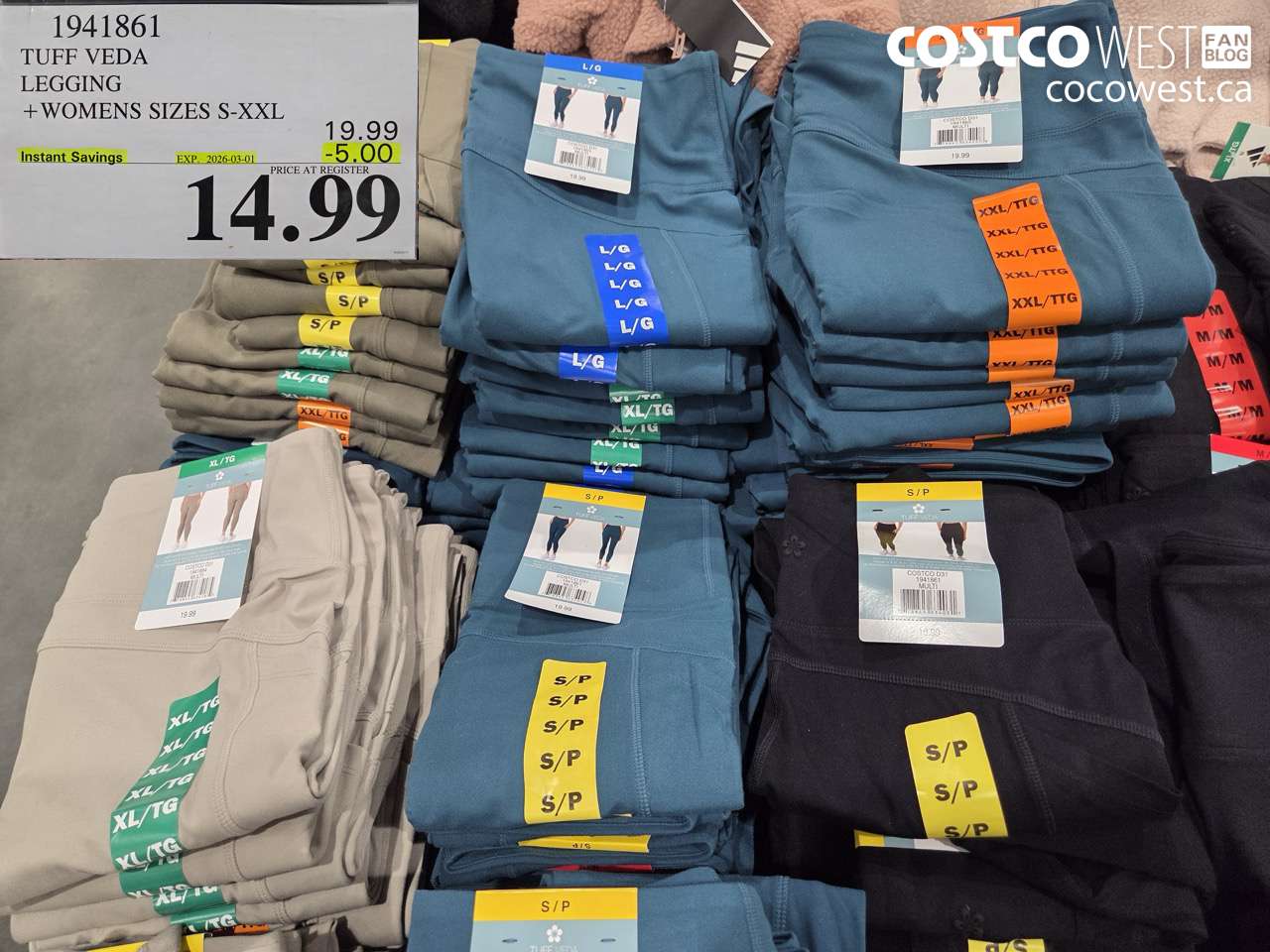 TUFF VEDA LEGGING + WOMENS SIZES S-XXL