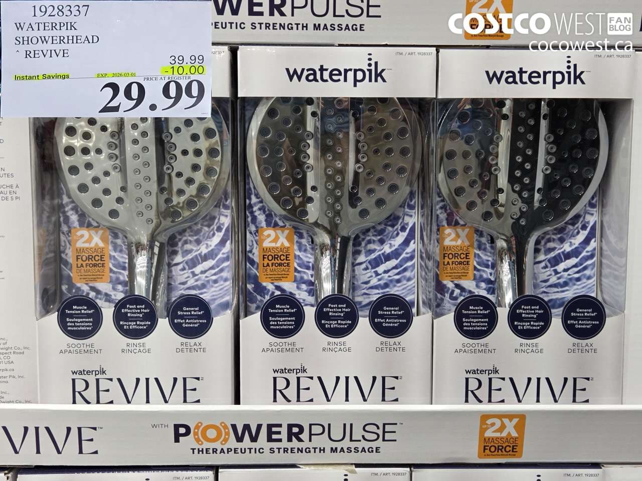 WATERPIK SHOWERHEAD REVIVE