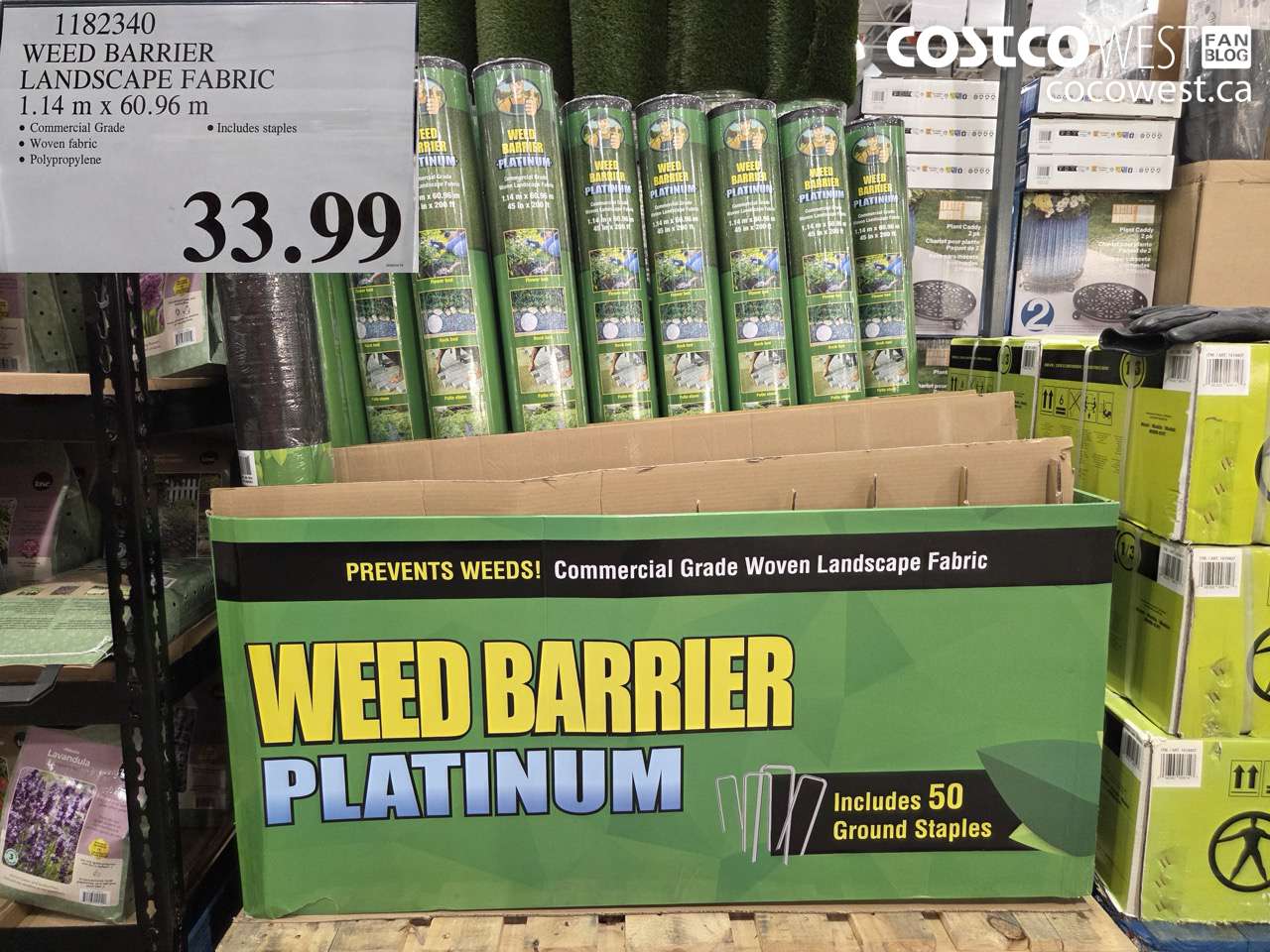 weed barrier landscape fabric 114 m x 6096 m