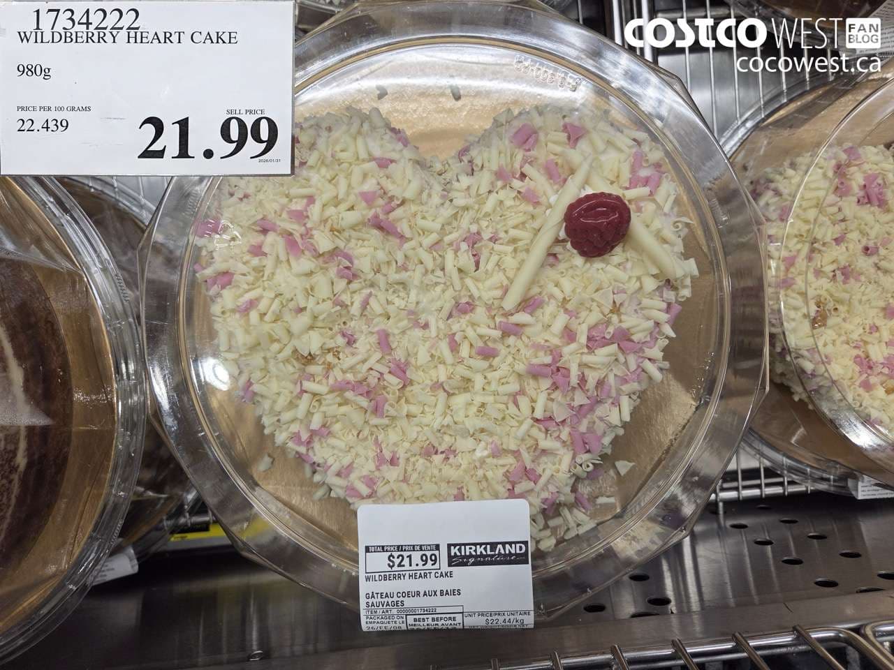 WILDBERRY HEART CAKE 980G