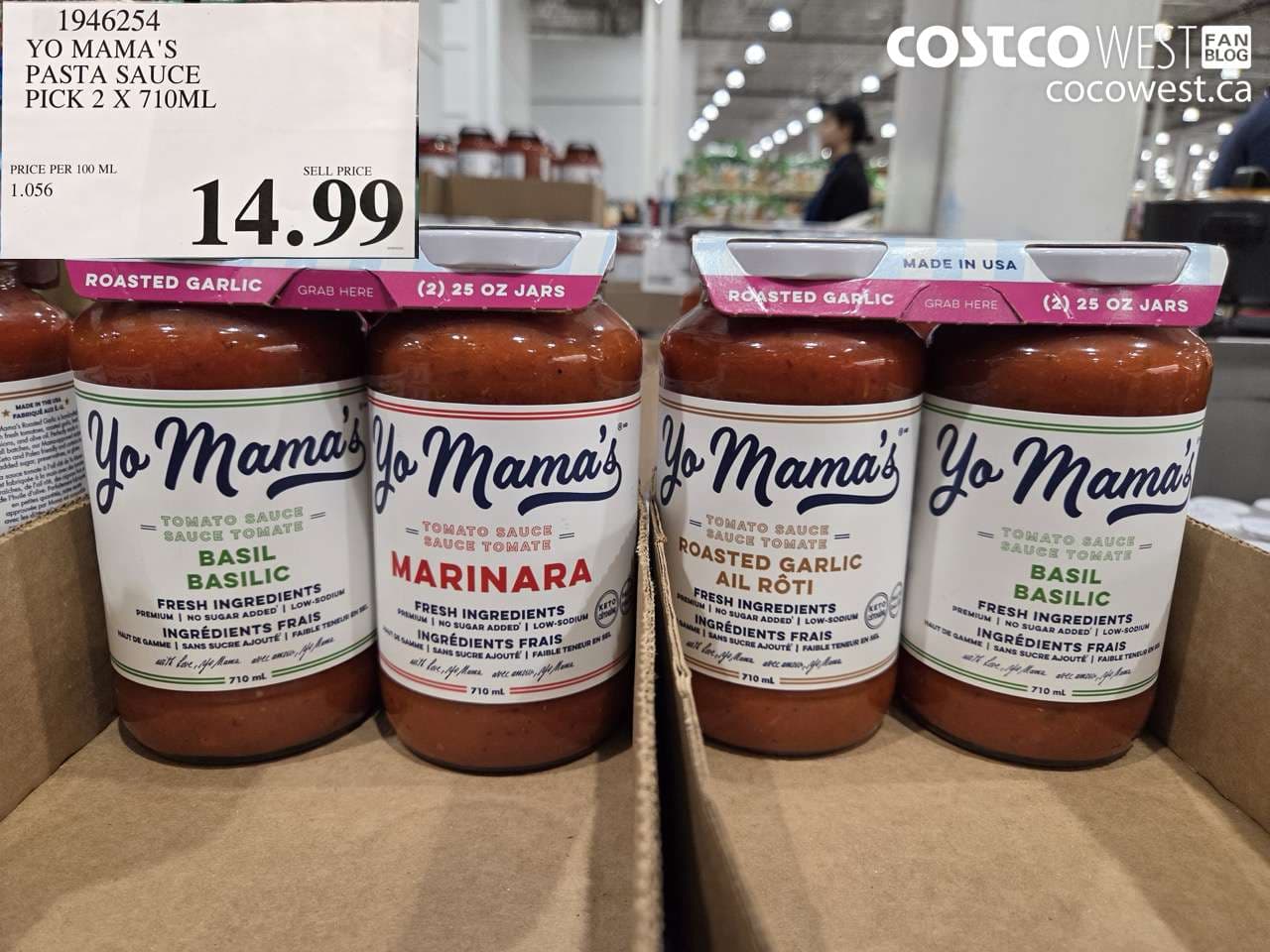 YO MAMA’S PASTA SAUCE PICK 2 X 710ML