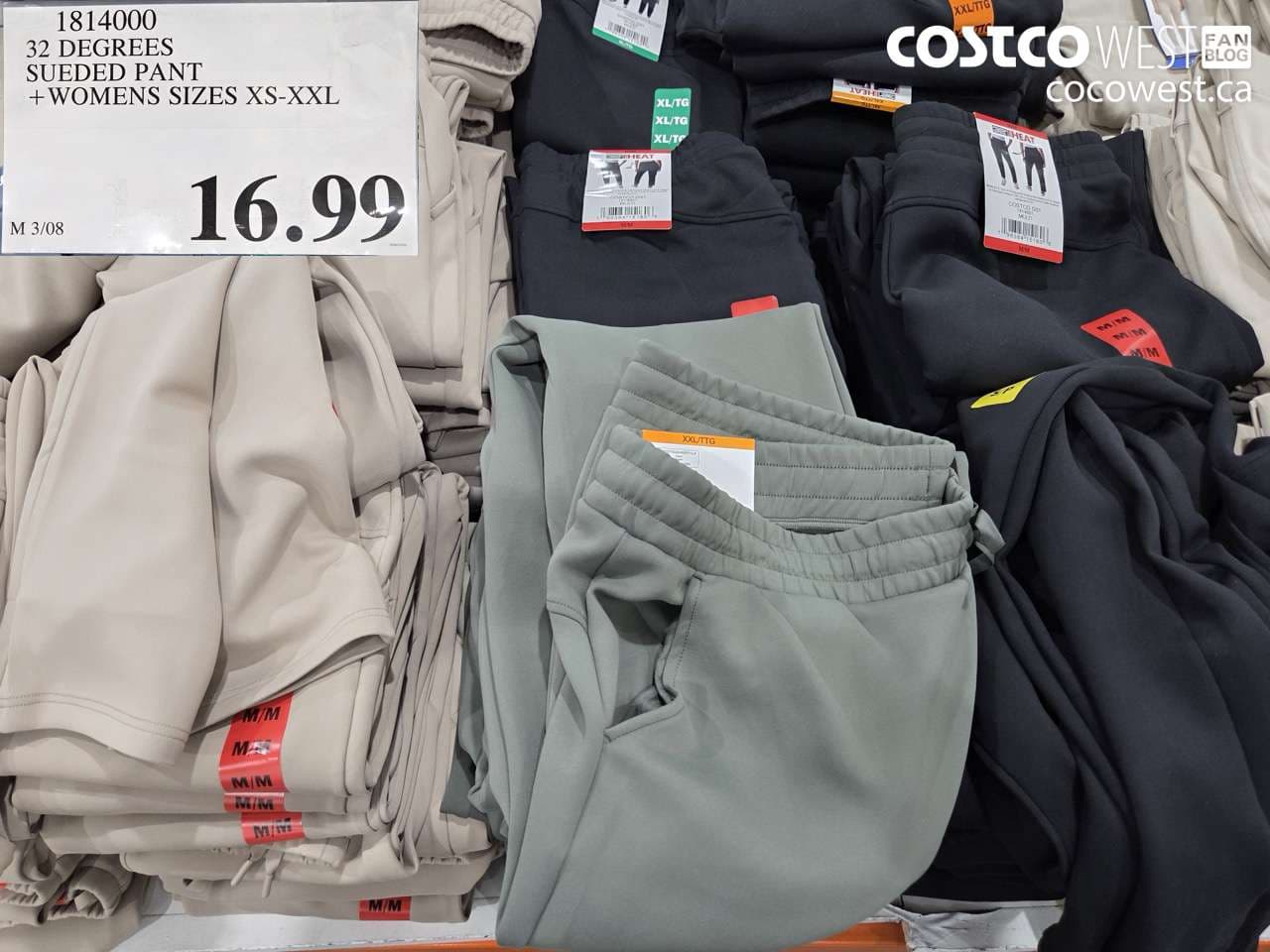 32 degrees sueded pant  womens sizes xsxxl