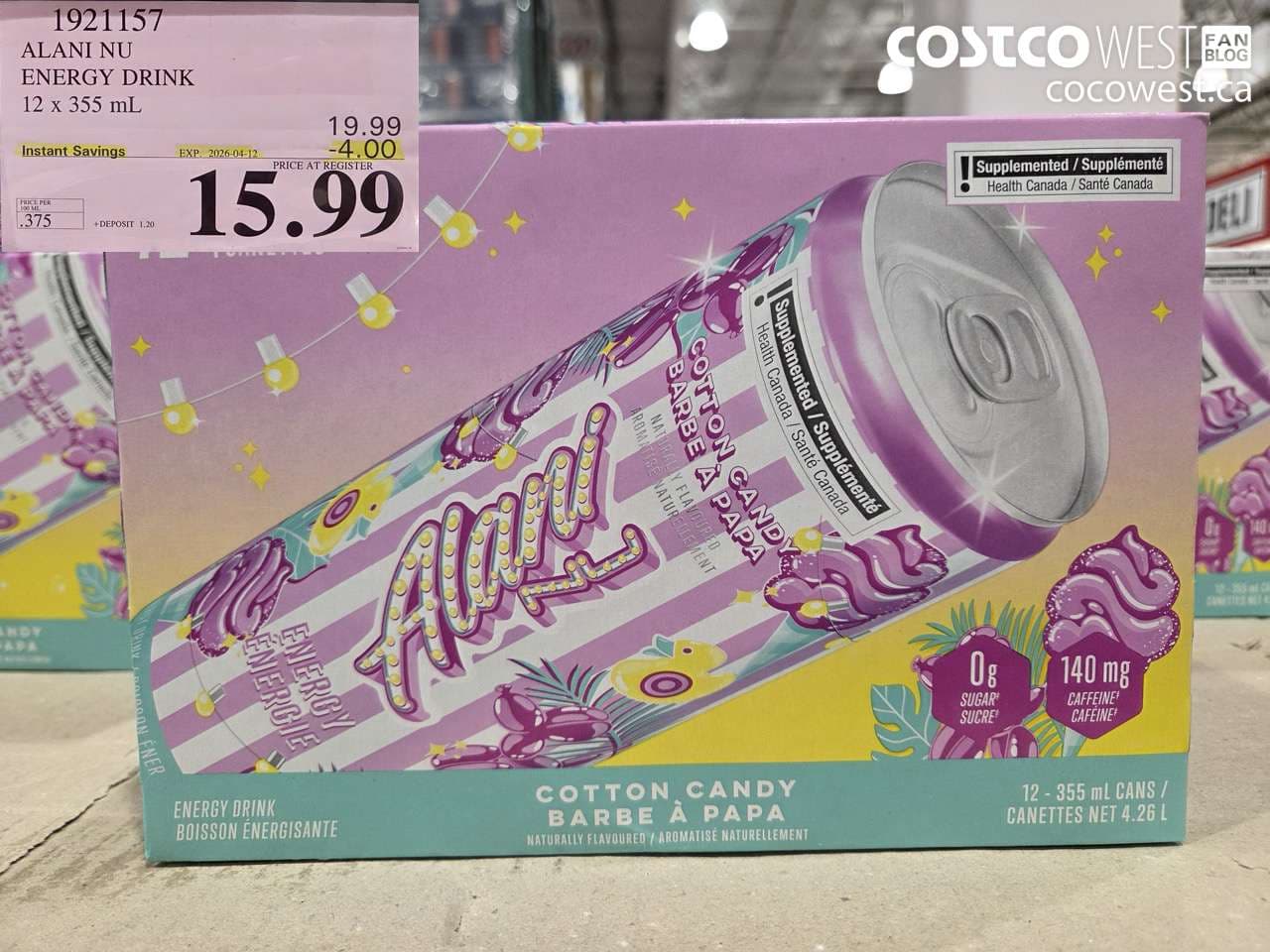 ALANI NU ENERGY DRINK 12 X 355 ML