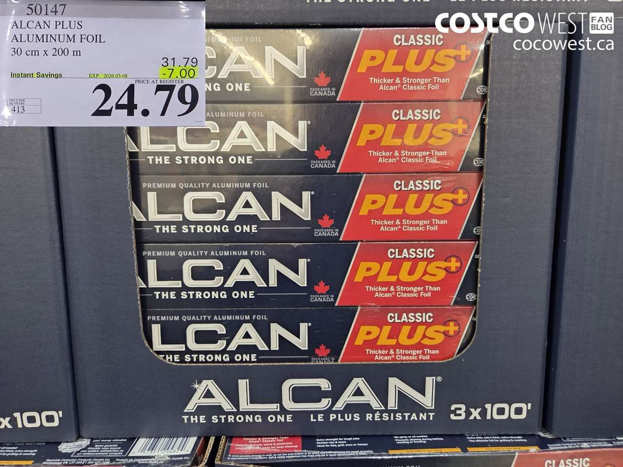 alcan plus aluminum foil 30 cm x 200 m