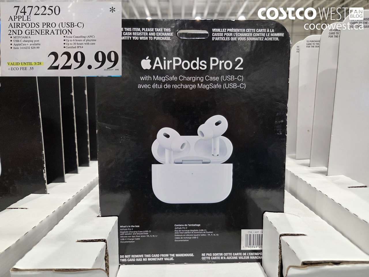 APPLE AIRPODS PRO (USB-C) 2ND GENERATION (EXPIRES ON 2026-03-28)