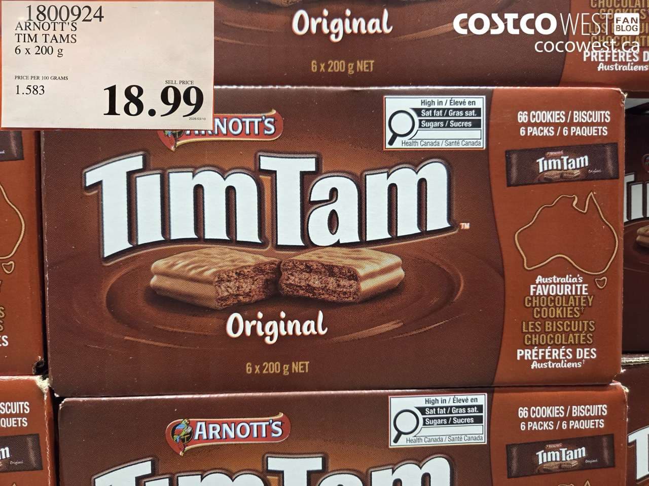 ARNOTT’S TIM TAMS 6 X 200 G