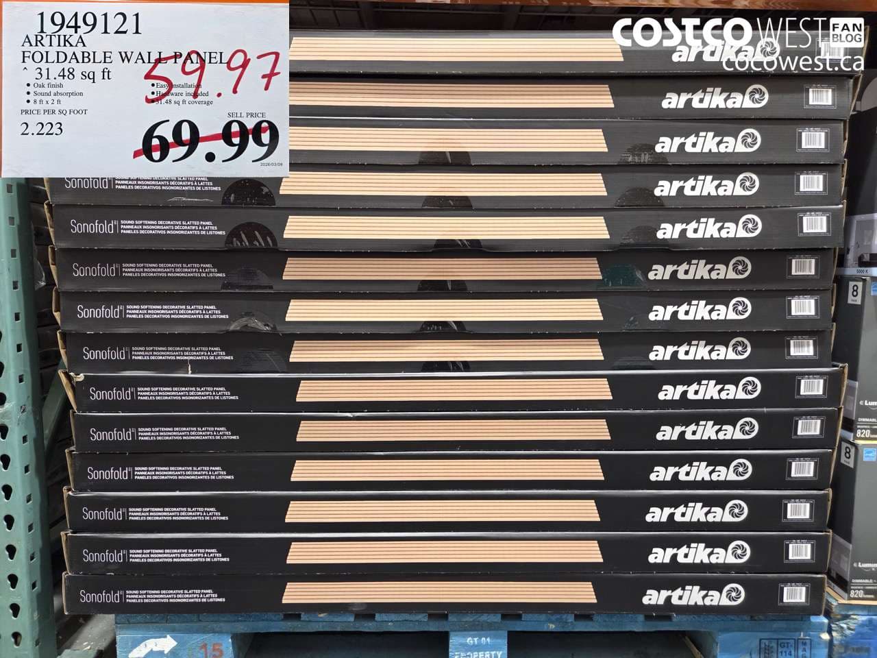 ARTIKA FOLDABLE WALL PANEL 31.48 SQ FT