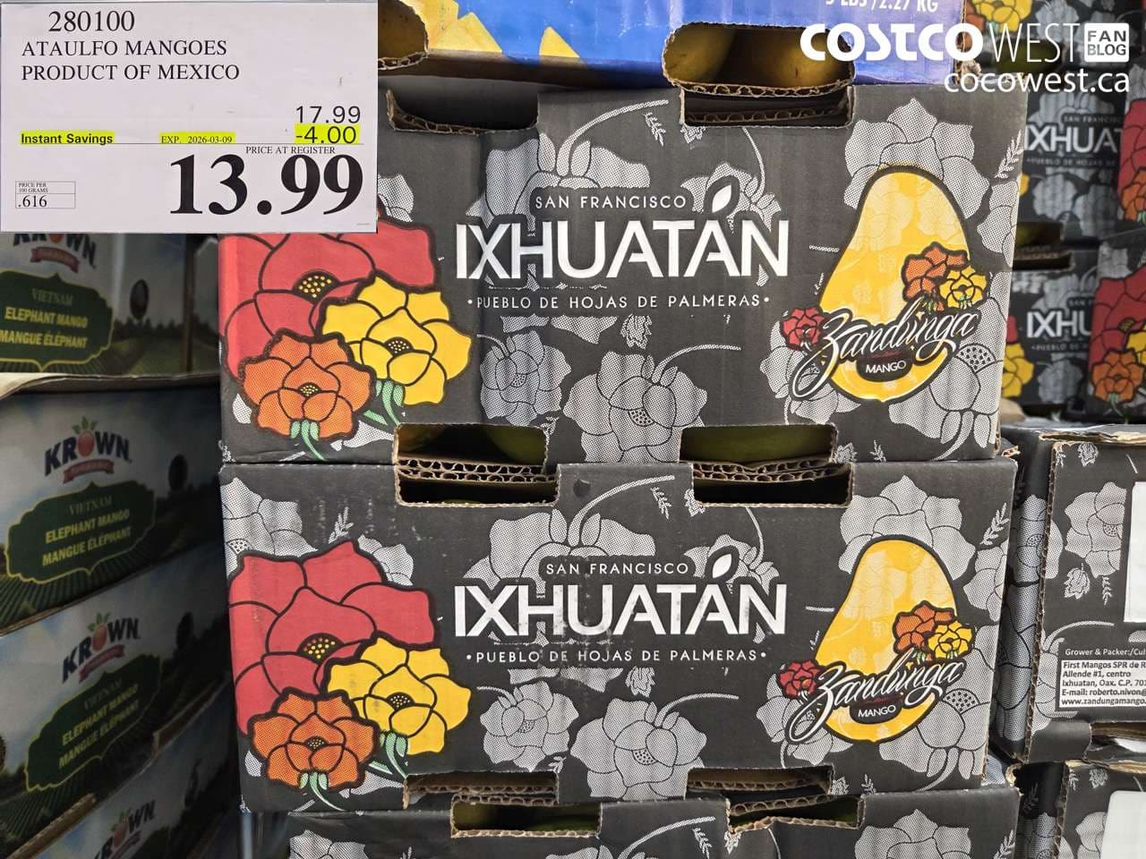 ATAULFO MANGOES PRODUCT OF MEXICO