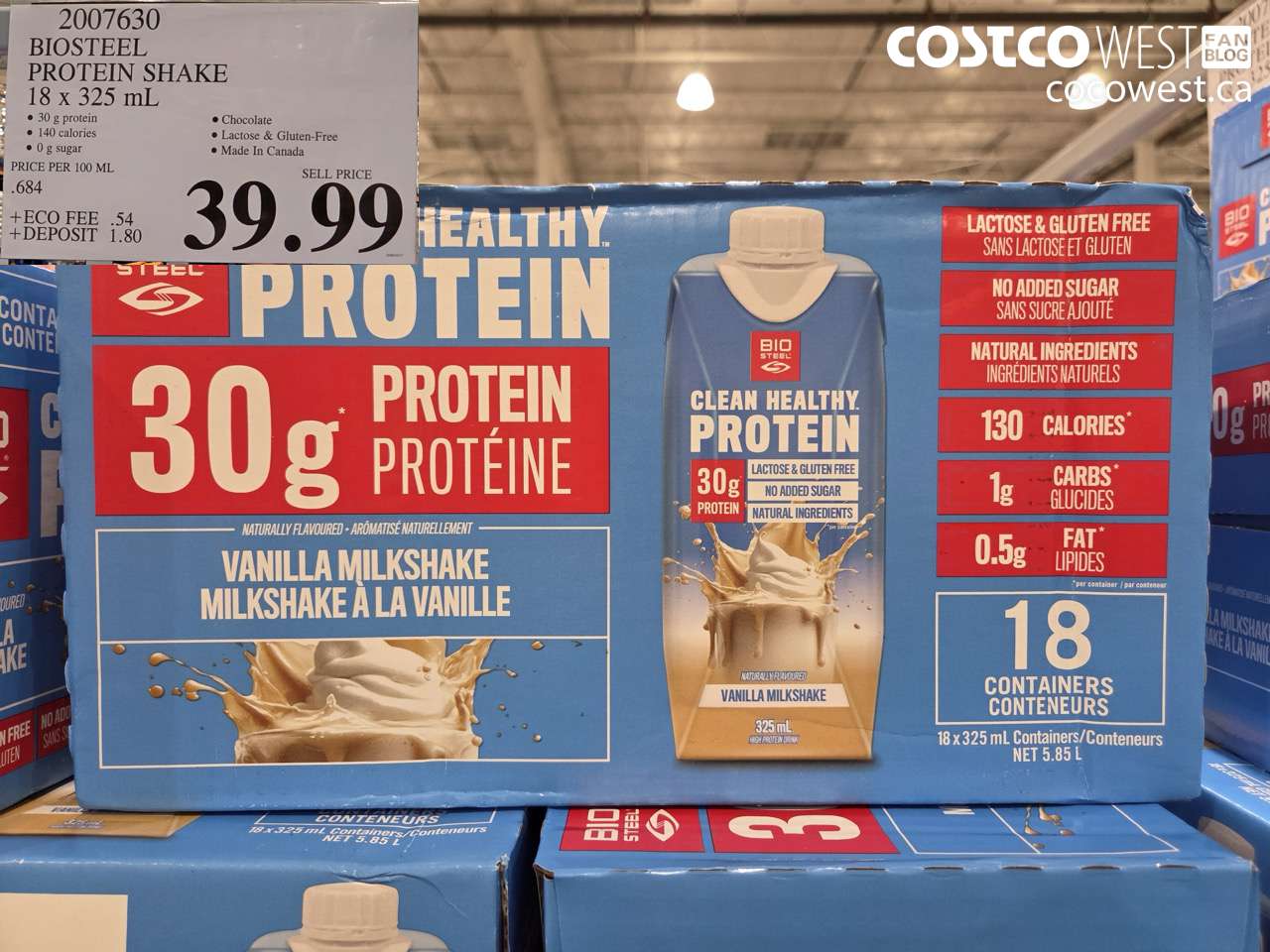 BIOSTEEL PROTEIN SHAKE 18 X 325 ML