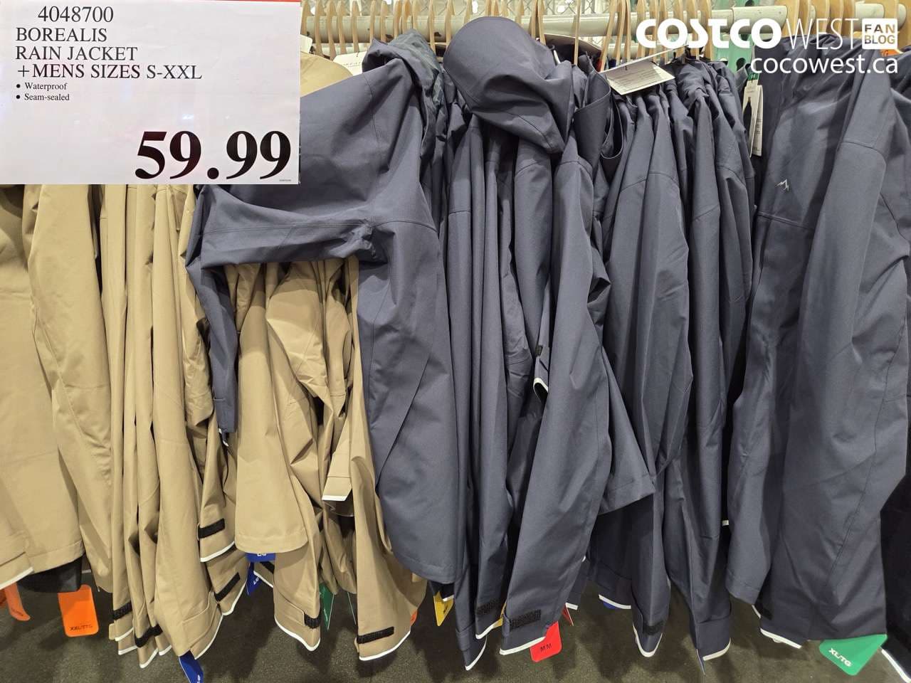 BOREALIS RAIN JACKET + MENS SIZES S-XXL