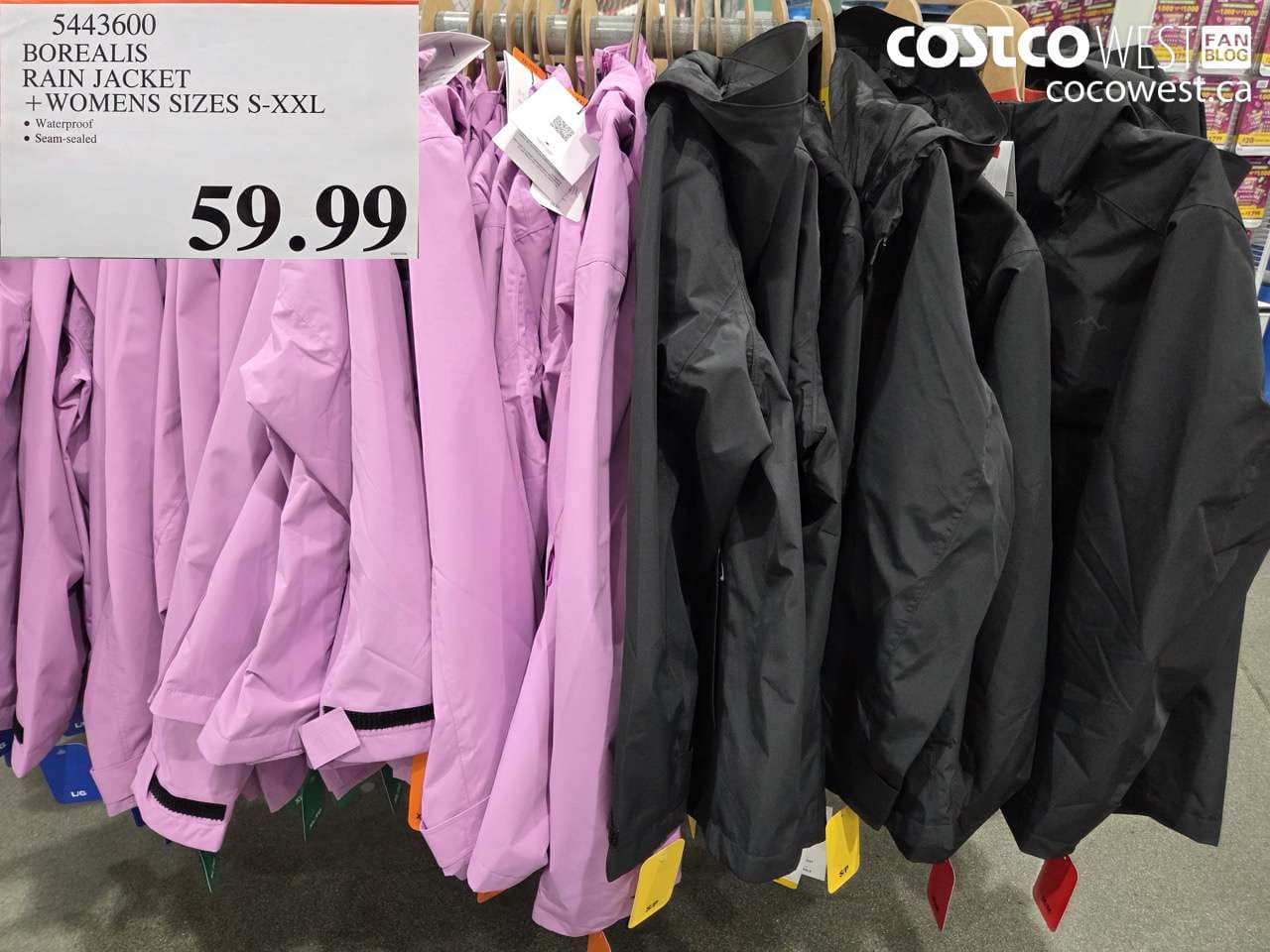 BOREALIS RAIN JACKET + WOMENS SIZES S-XXL