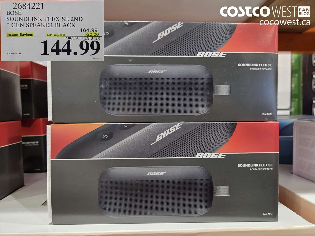 BOSE SOUNDLINK FLEX SE 2ND GEN SPEAKER BLACK