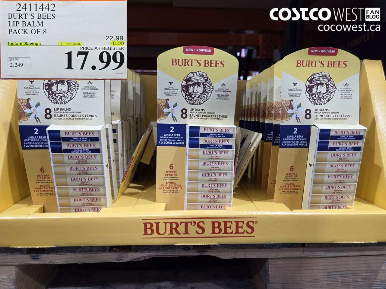 burts bees lip balm pack of 8