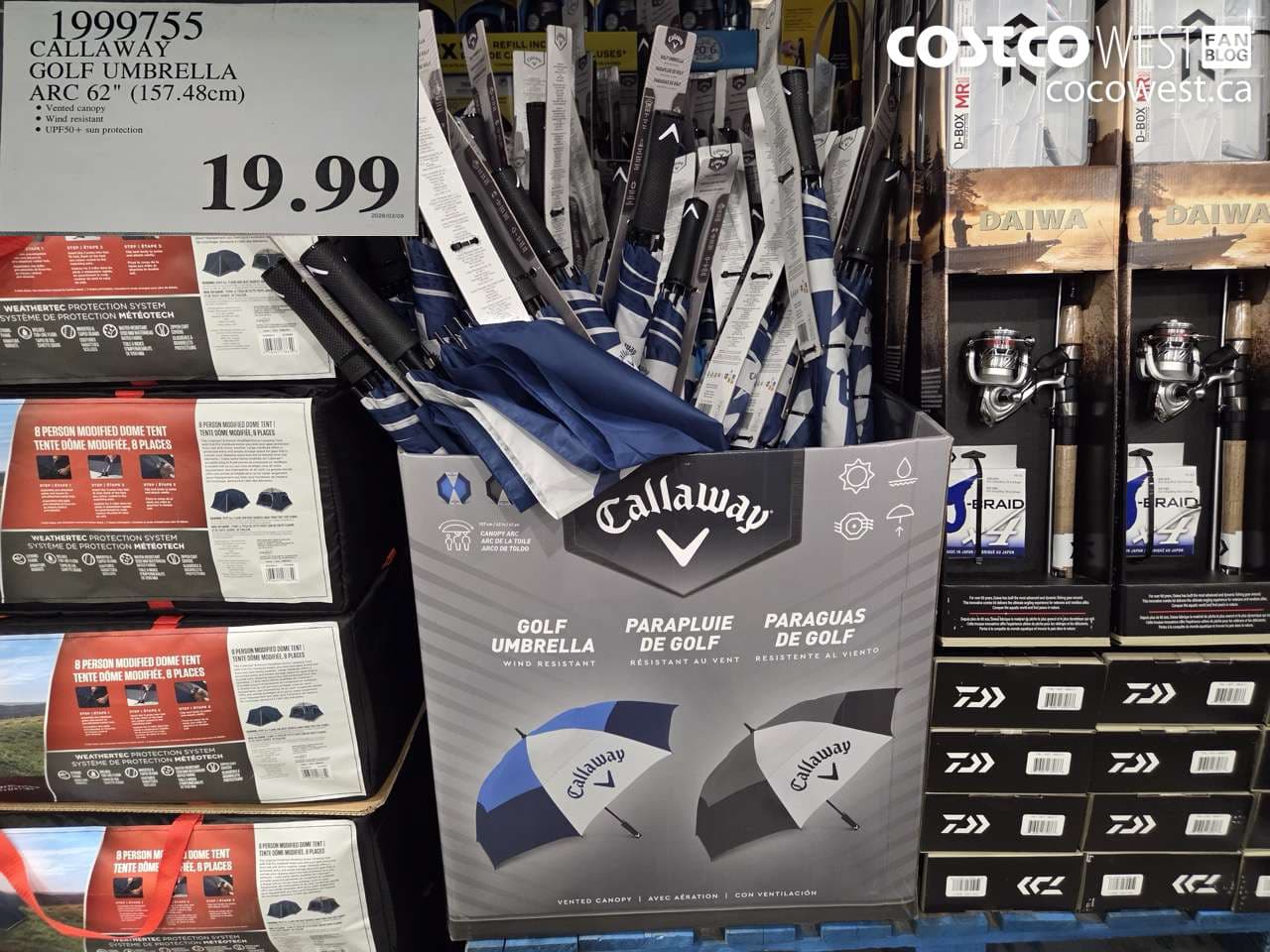 CALLAWAY GOLF UMBRELLA ARC