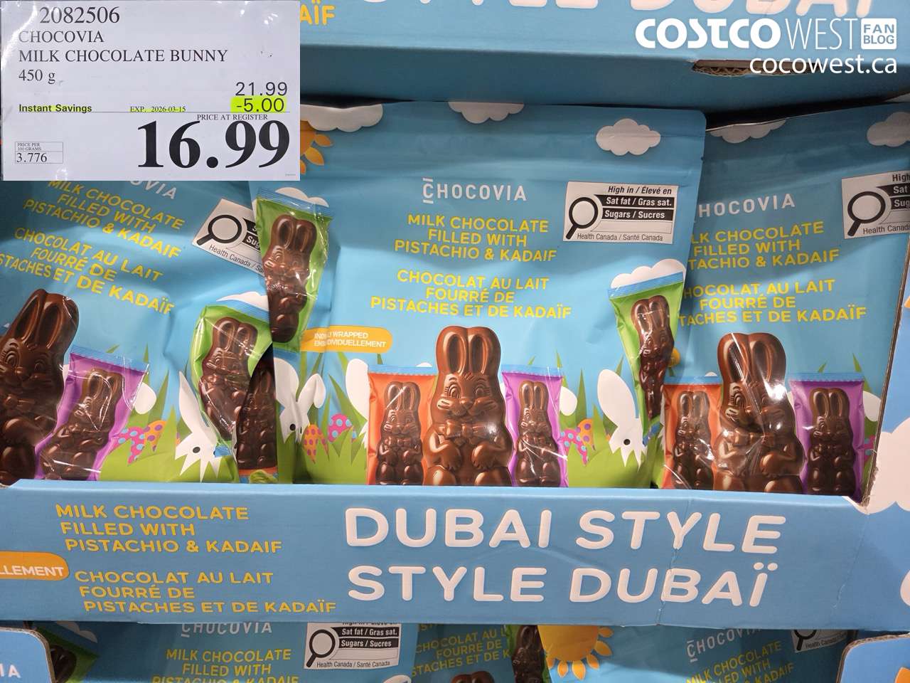 chocovia milk chocolate bunny 450g