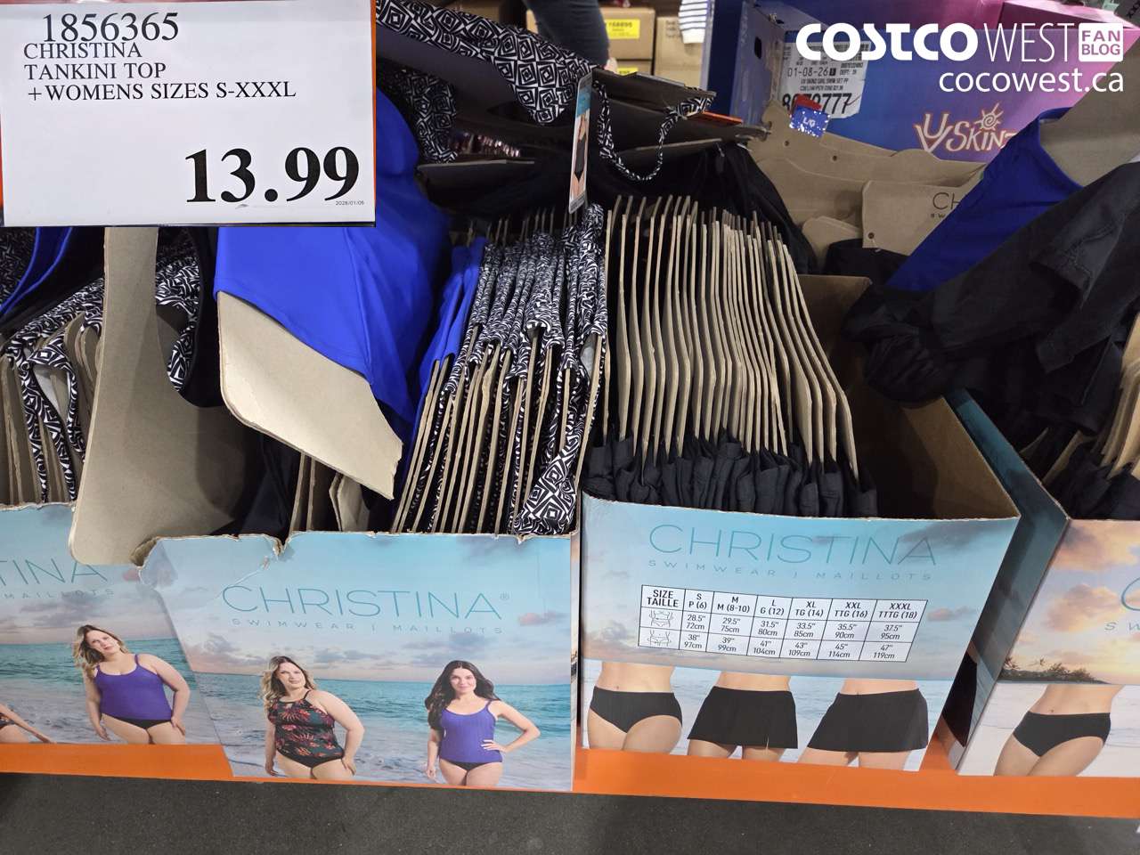 CHRISTINA TANKINI TOP + WOMENS SIZES S-XXXL