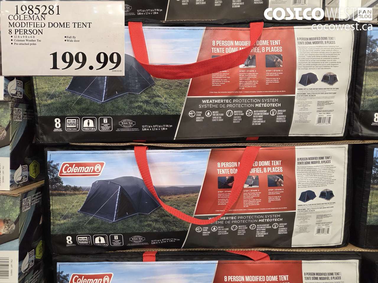 COLEMAN MODIFIED DOME TENT 8 PERSON