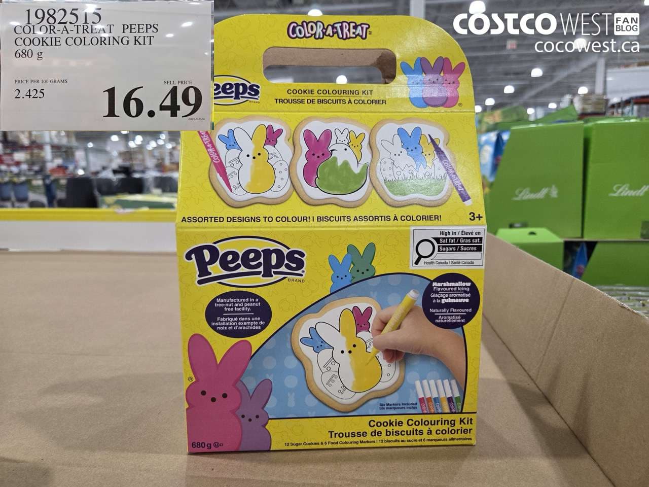 COLOR-A-TREAT PEEPS COOKIE COLORING KIT 680 g