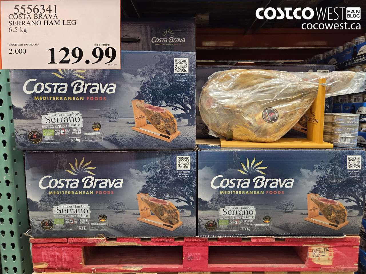 COSTA BRAVA SERRANO HAM LEG 6.5 KG