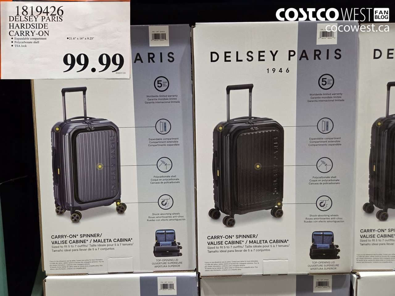 DELSEY PARIS HARD SIDE CARRY-ON
