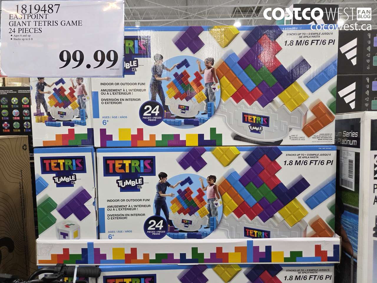 EASTPOINT GIANT TETRIS GAME 24 PIECES