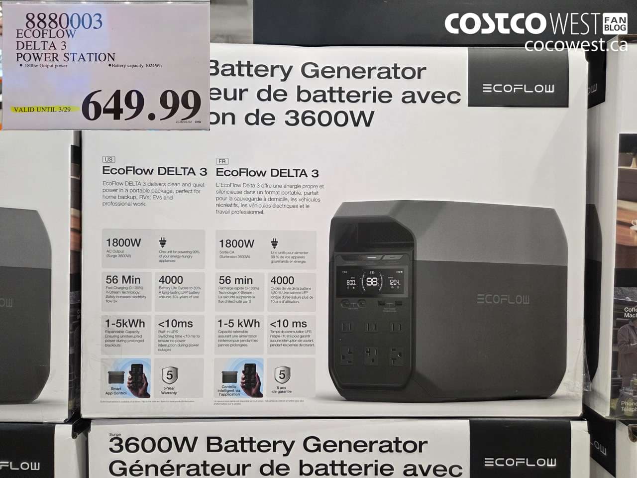 ECOFLOW DELTA 3 POWER STATION (EXPIRES ON 2026-03-29)