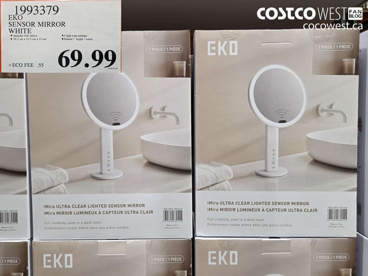 EKO SENSOR MIRROR WHITE