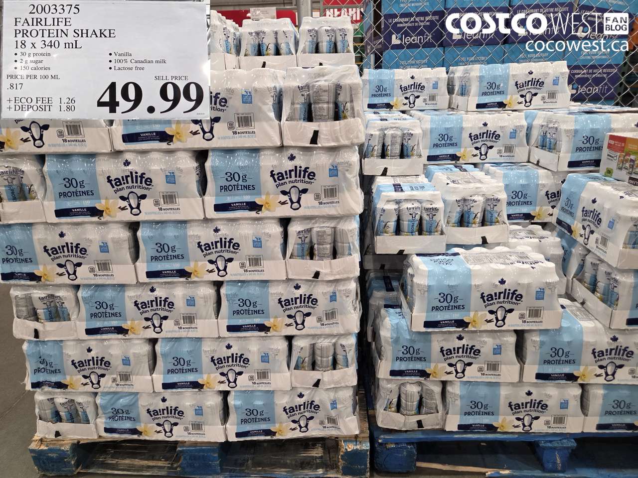 FAIRLIFE PROTEIN SHAKE 18 X 340 ML