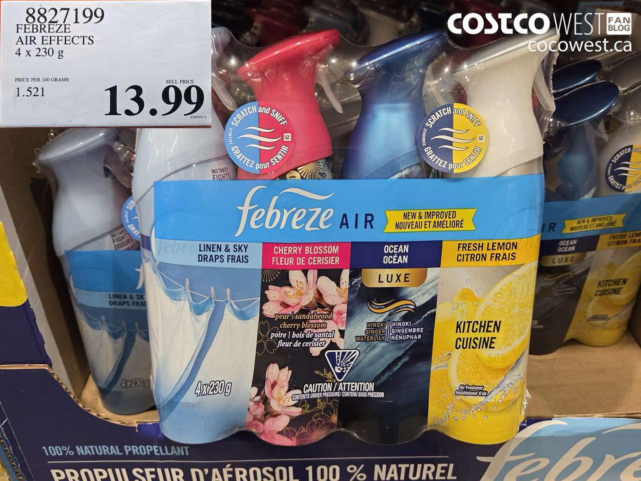 FEBREZE AIR EFFECTS 4 X 230 G