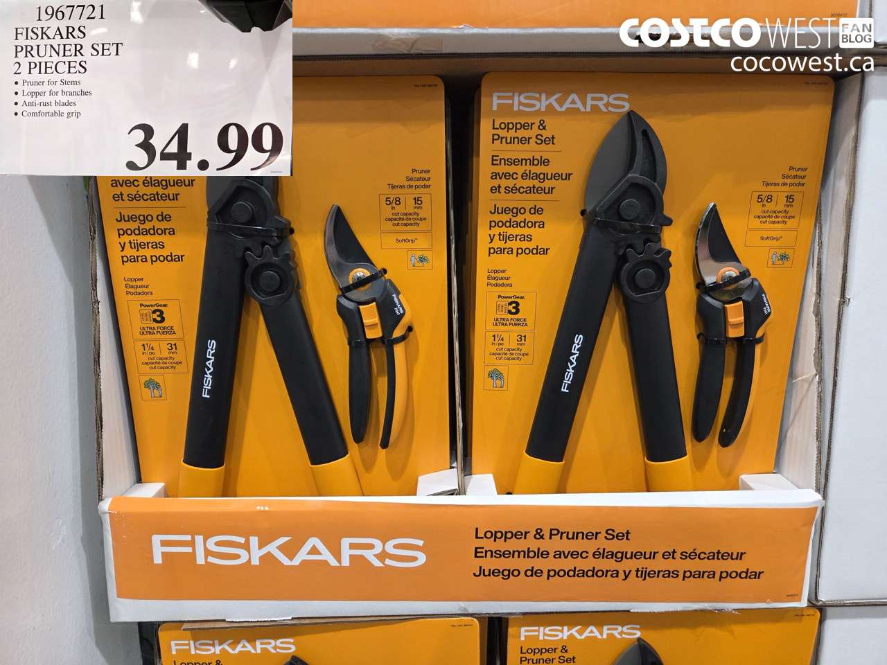 FISKARS PRUNER SET 2 PIECES
