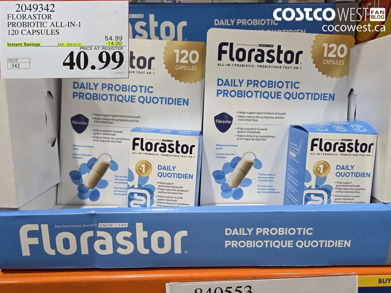 FLORASTOR PROBIOTIC ALL-IN-1 120 CAPSULES