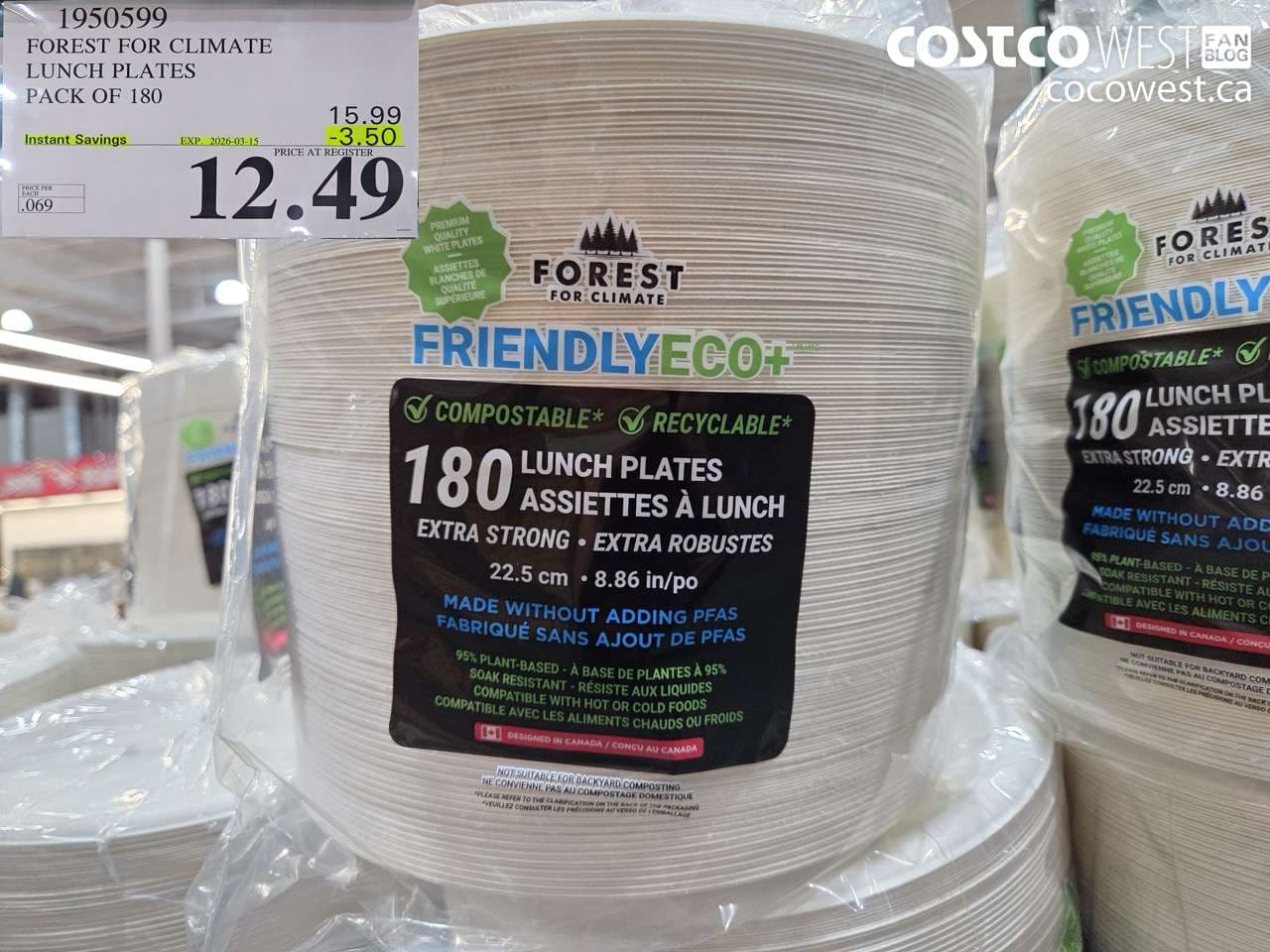 FOREST FOR CLIMATE LUNCH PLATES PACK OF 180