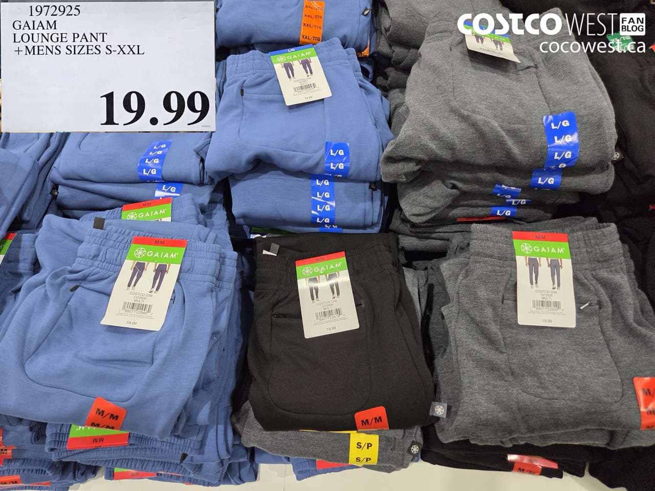 gaiam lounge pant mens sizes sxxl
