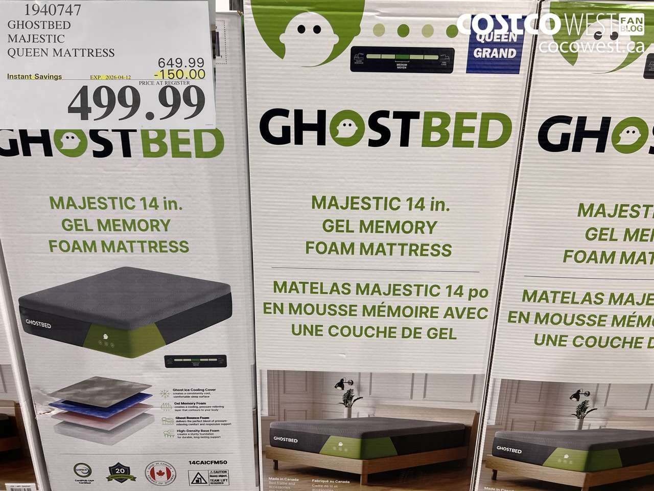 GHOSTBED MAJESTIC QUEEN MATTRESS