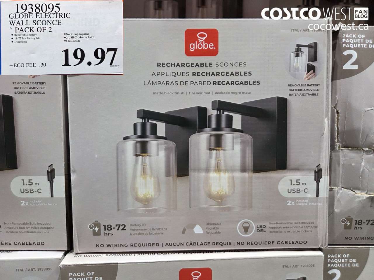 globe electric wall sconce pack of 2