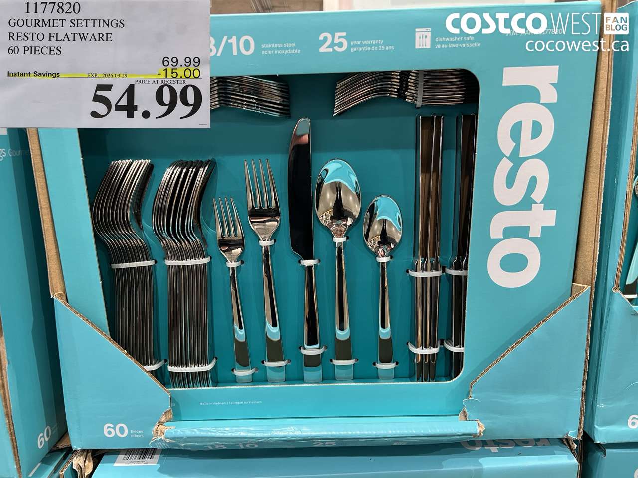 GOURMET SETTINGS RESTO FLATWARE 60 PIECES