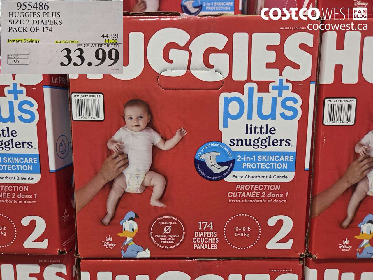 huggies plus size 2 diapers pack of 174