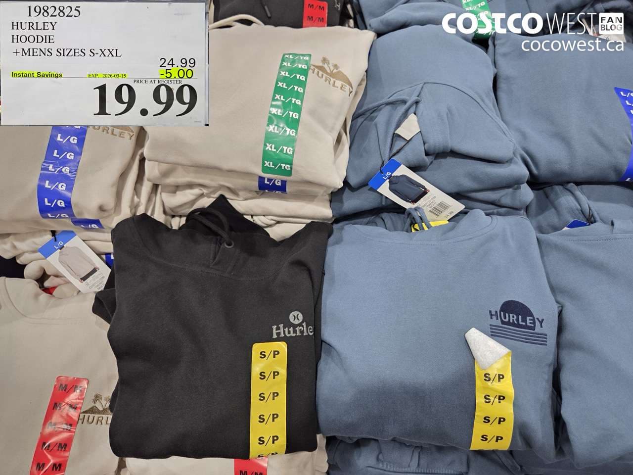 hurley hoodie  mens sizes sxxl