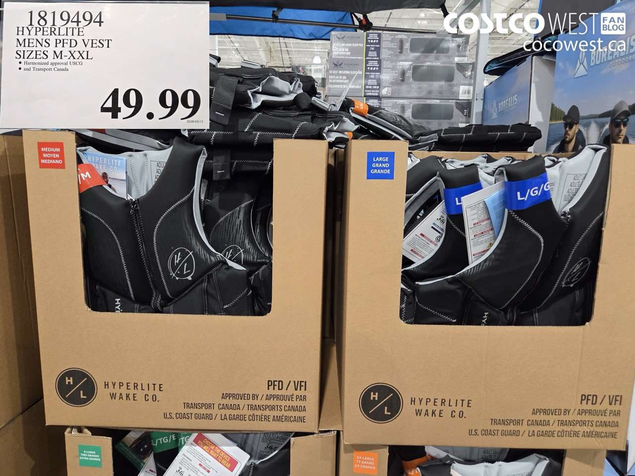 HYPERLITE MENS PFD VEST SIZES M-XXL