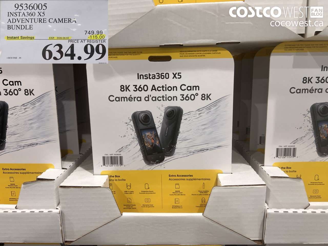 INSTA360 X5 ADVENTURE CAMERA BUNDLE