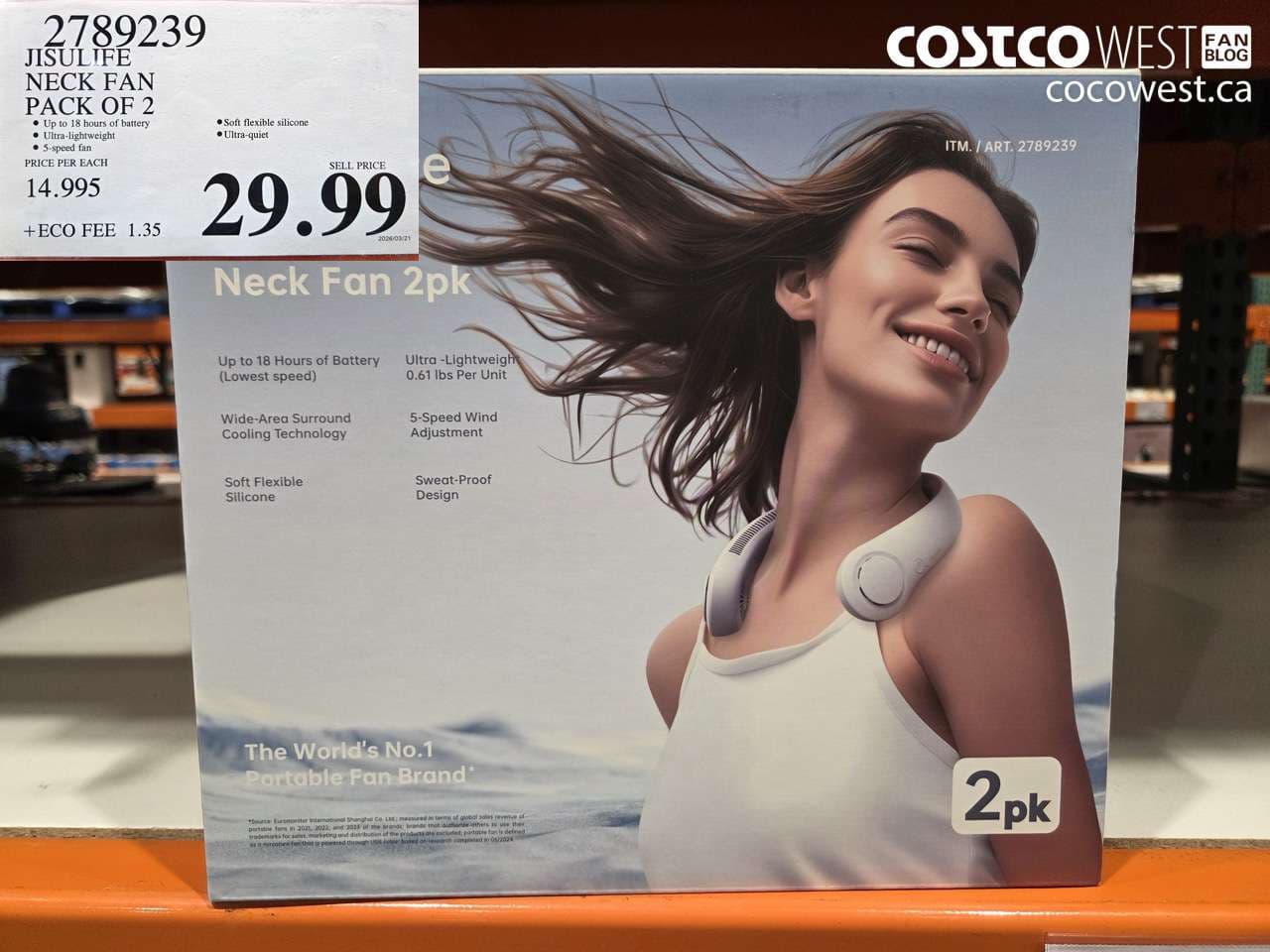 JISULIFE NECK FAN PACK OF 2