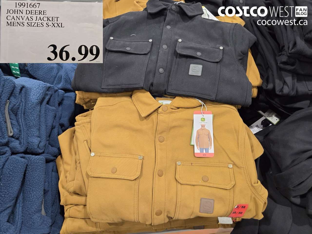 JOHN DEERE CANVAS JACKET MENS SIZES S-XXL