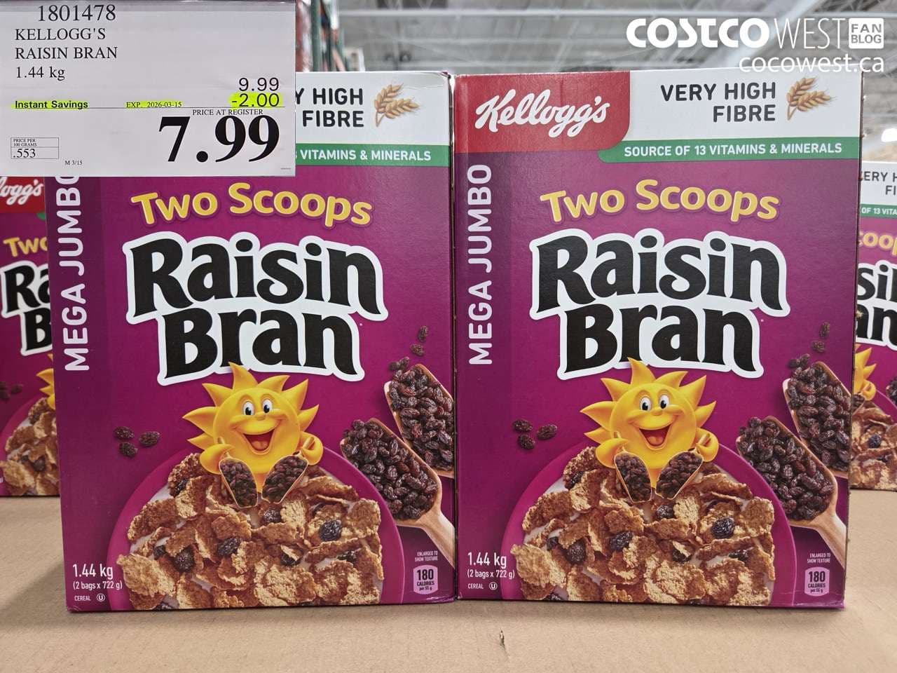 KELLOGG’S RAISIN BRAN 1.44 KG